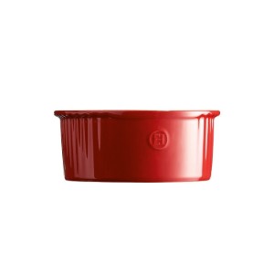 Ceramic souffle baking dish, 23 x 21,5 cm/2,2 l, Burgundy - Emile Henry