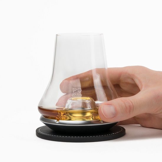 Whiskey glass, 380 ml, "Les Impitoyables", with cooling base - Peugeot