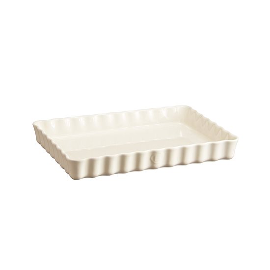 Tart baking dish, ceramic, 33,5x24cm/1,9L, Clay - Emile Henry