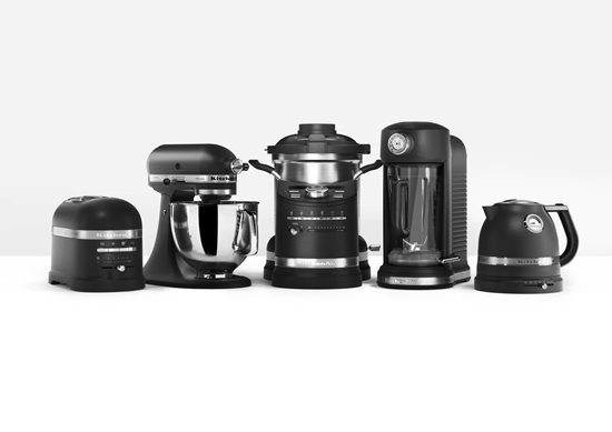 2-slot toaster, Artisan@, 1250W, "Cast Iron Black" color - KitchenAid brand