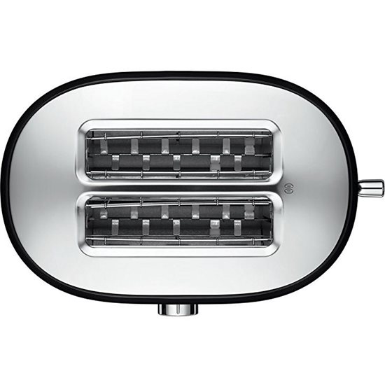 2-reže toaster, ročni nadzor, 1200W, "Contour Silver" barva - KitchenAid blagovna znamka