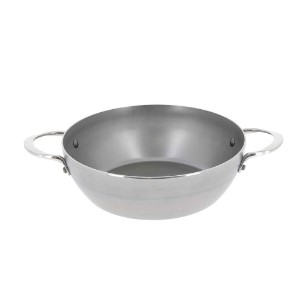 Sauté pan with 2 handles, steel, 28cm, "Mineral B" - de Buyer