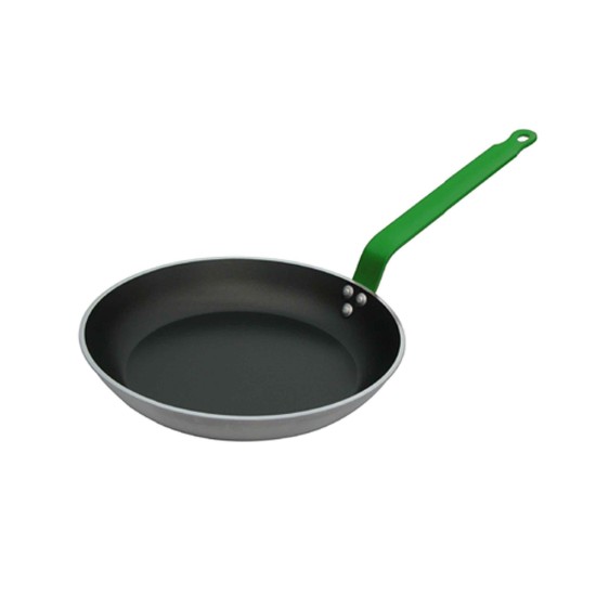 Non-stick frying pan, aluminum, 24 cm "CHOC HACCP", Green - de Buyer