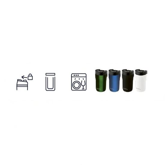 250 ml "Latte Leak-Lock" thermo-insulating mug, White - Aladdin