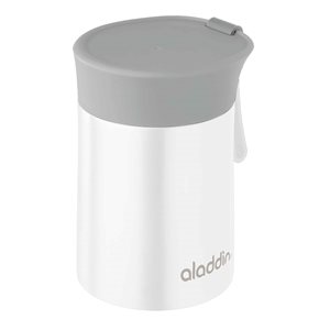 Vacuum-sealer "Enjoy Food" container, made of stainless steel, 400 ml, White – Aladdin