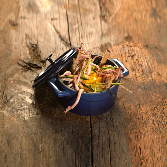 Kastrull, "Trendy" sortiment, gjutjärn, 14 cm, blå - LAVA märke
