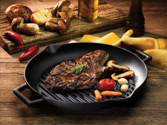 Round grill pan, 30 cm, ħadid fondut - marka LAVA