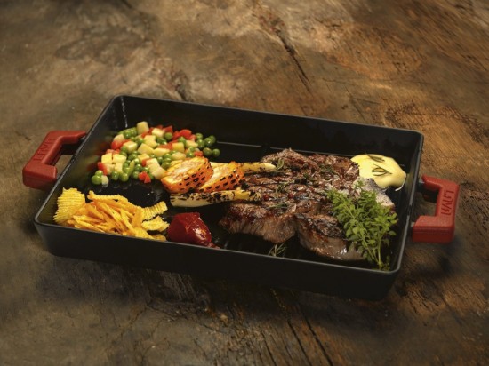 Grill tray, 26 x 32 cm, cast iron - LAVA brand