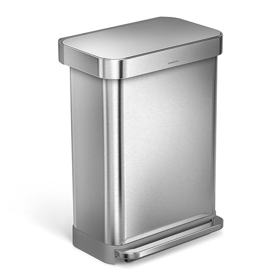 Kanta za smeće na pedale, 55 L, inox - simplehuman