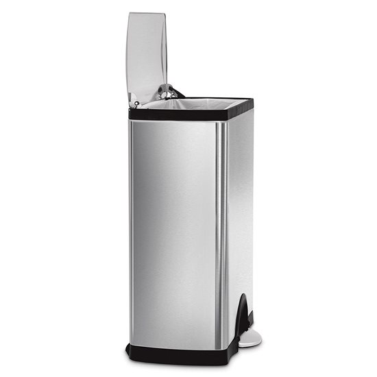 Tret-Mülleimer, 50 L, Edelstahl – simplehuman