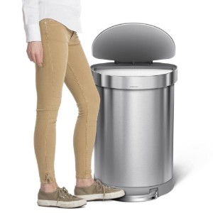 Pedal søppelbøtte, 60 L, rustfritt stål - simplehuman