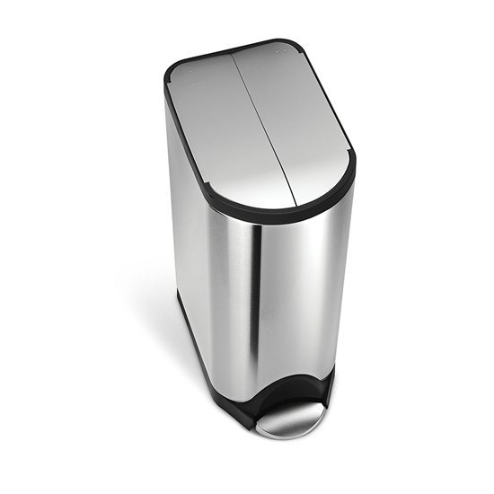 Pedal trash can, 30 L, stainless steel - simplehuman