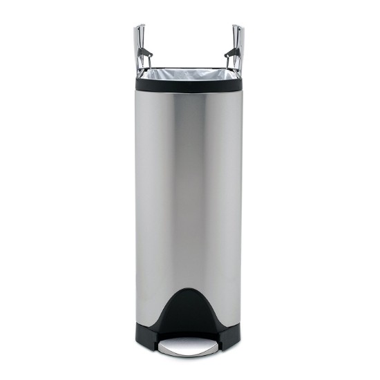 Lixeira com pedal, 30 L, aço inoxidável - simplehuman