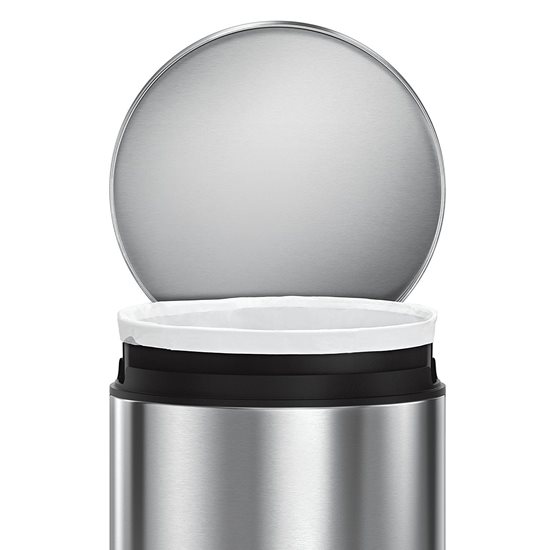 Pedal trash can, 30 L, stainless steel - simplehuman