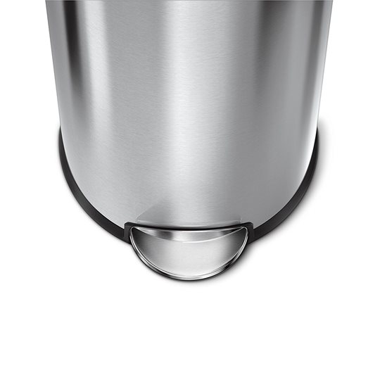Pedal trash can, 30 L, stainless steel - simplehuman