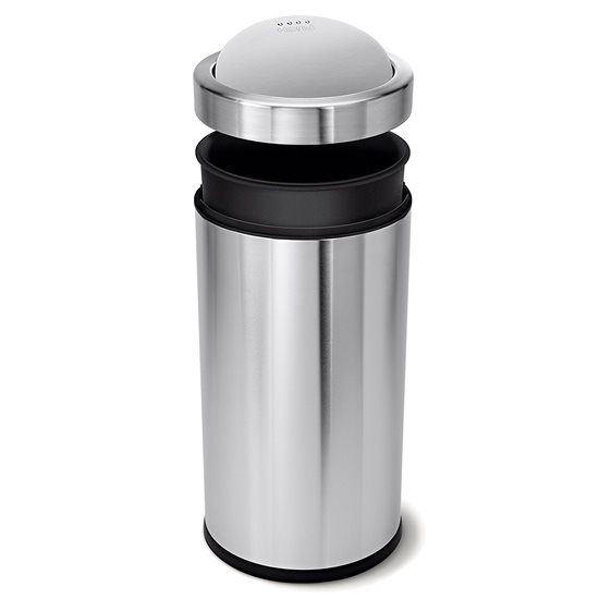 Trash can, 55 L, stainless steel - "simplehuman" brand