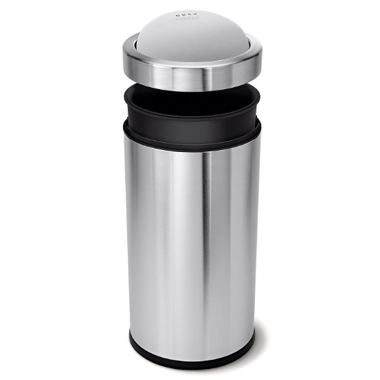 Çöp kutusu, 55 L, paslanmaz çelik - "simplehuman" marka