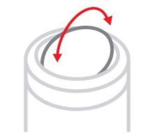 Çöp kutusu, 55 L, paslanmaz çelik - "simplehuman" marka