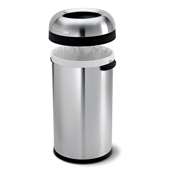 Trash can, 60 L, stainless steel - simplehuman