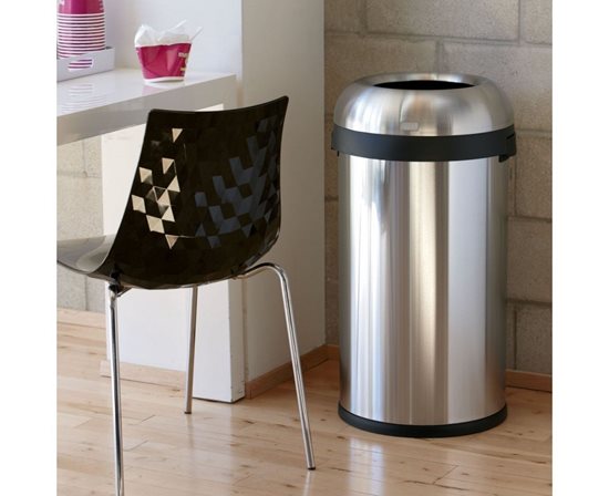 Trash can, 60 L, stainless steel - simplehuman