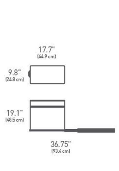 Infällbar papperskorg, 30 L - simplehuman