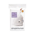 Worki na śmieci kod H, 30-35 L / 20 szt., plastikowe - simplehuman