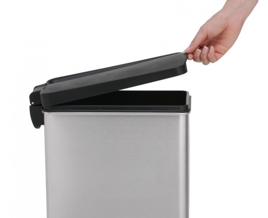 Vuilnisbak met pedaal, 10 L, roestvrij staal - simplehuman