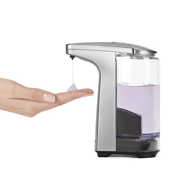 Dozownik do mydła w płynie z czujnikiem, 237 ml, Silver - simplehuman