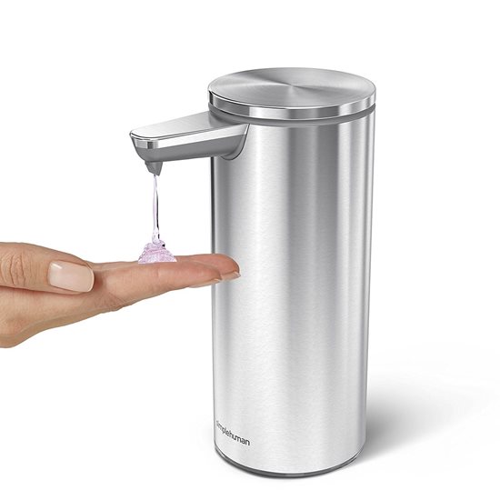 Dispenser för flytande tvål med sensor, 266 ml, Brushed - simplehuman