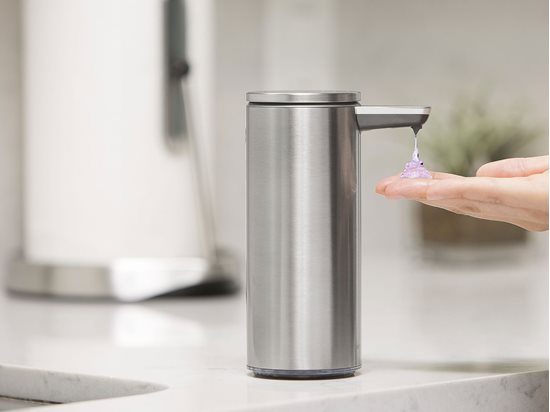 Dozownik do mydła w płynie z czujnikiem, 266 ml, Brushed - simplehuman