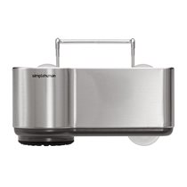 Kitchen accessories caddy rack, 3 compartments, stainless steel - "simplehuman" brand