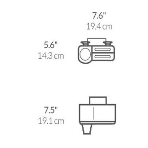 Portaoggetti per lavello, 3 scomparti, acciaio inossidabile - simplehuman