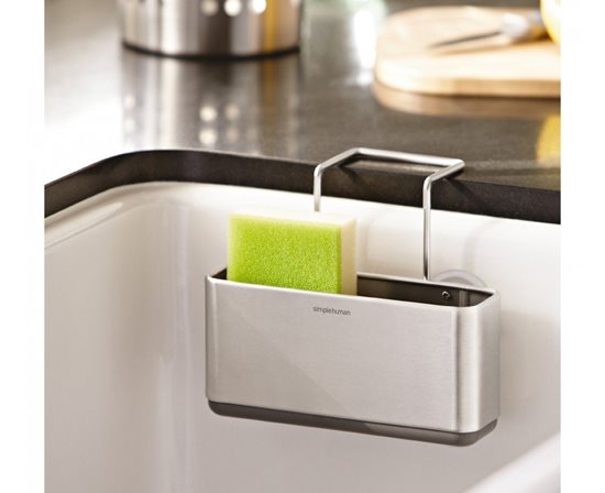 Sink caddy rack, 2 compartments, stainless steel - simplehuman