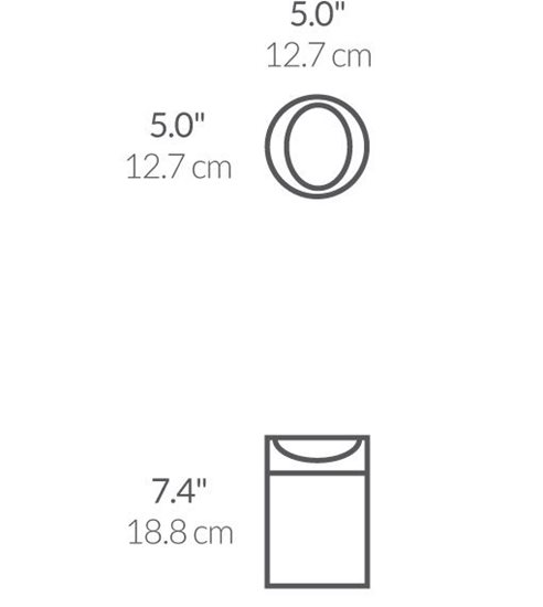 Настолно мини-кошче за боклук, 1.5 L, неръждаема стомана - simplehuman