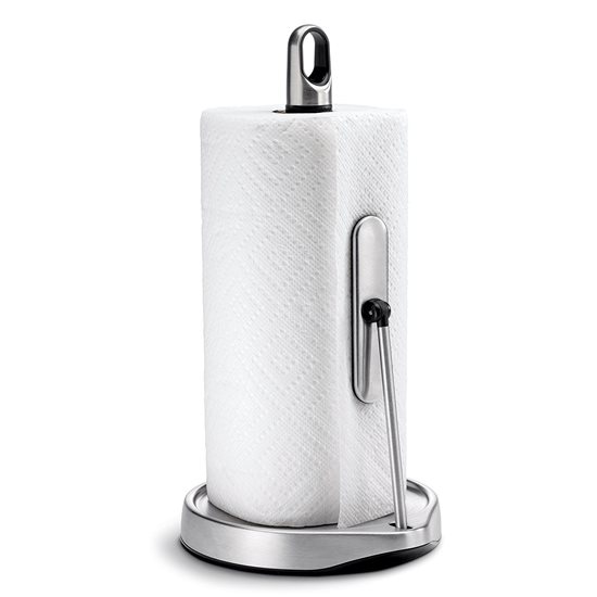 Paper towel roll holder, 36.3 cm, stainless steel - simplehuman