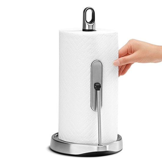 Paper towel roll holder, 36.3 cm, stainless steel - simplehuman