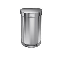 Trash can with pedal, round, 45 L - "simplehuman" brand