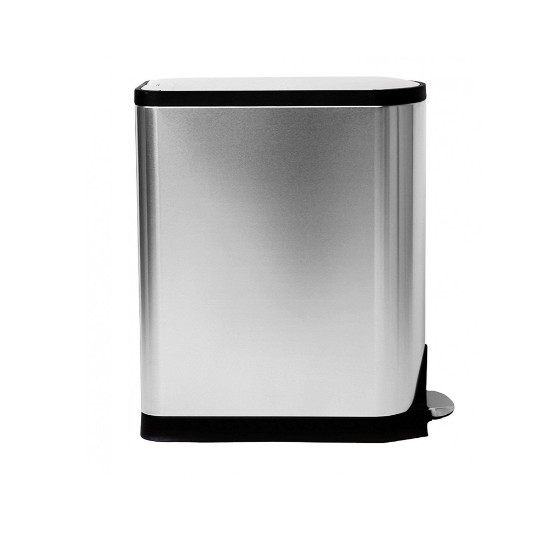 Pedal trash can, 45 L, stainless steel - simplehuman