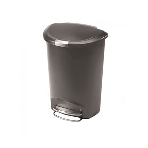 Pedal trash can, 50 L, plastic - simplehuman