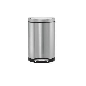 Trash can with pedal, semi-round, 10 L - simplehuman