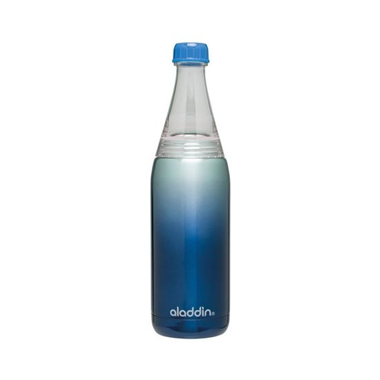 Stainless steel Fresco Twist&Go bottle 600 ml, Blue - Aladdin