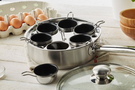 Egg cooker pan, with lid, 22 cm, Gourmet - Demeyere