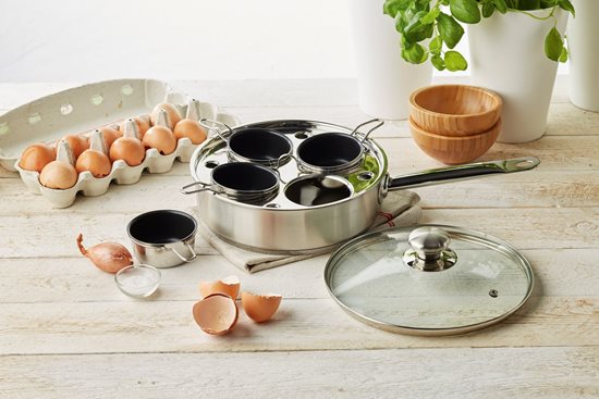 Egg cooker pan, with lid, 22 cm, Gourmet - Demeyere