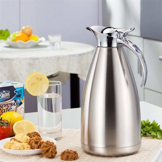 "Pioneer" thermal insulating carafe, 2 L, stainless steel - Grunwerg 