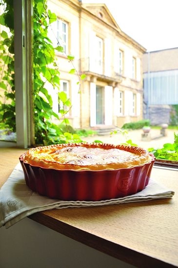 Pekač za tart, keramičen, 24,5 cm/1,15 l, Burgundy - Emile Henry