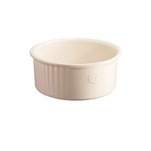 Ceramic souffle baking dish, 23 x 21,5 cm/2,2 l, Clay - Emile Henry