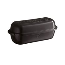 "Batard" bread baking dish 39 x 16.5 cm/4.5 l, <<Charcoal>> - Emile Henry 