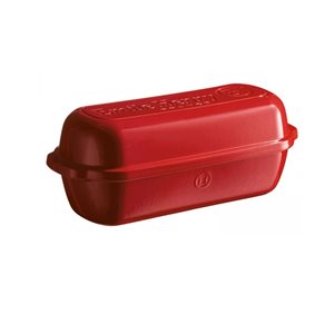 "Batard" bread baking dish 39 x 16.5 cm/4.5 l, <<Burgundy>> - Emile Henry 