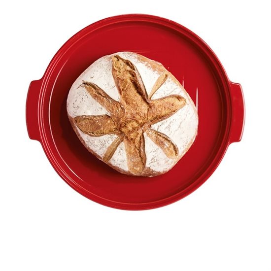 Assadeira para pão, cerâmica, 30 cm, Burgundy - Emile Henry
