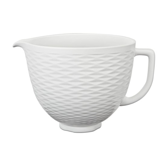 Cuenco de cerámica, 4,7 L, Embossed White - KitchenAid